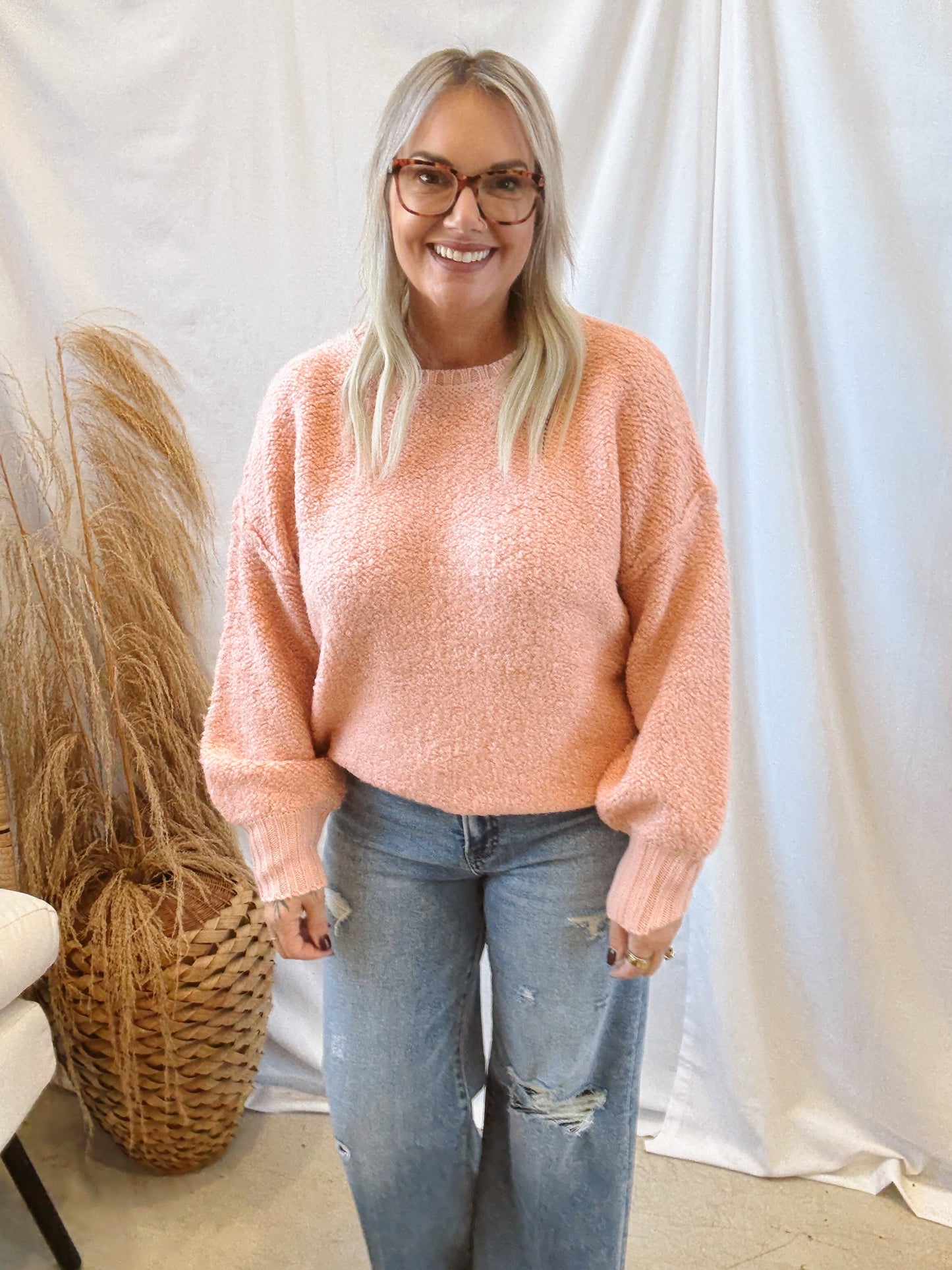 Sadie & Sage Karlie Sweater-Coral
