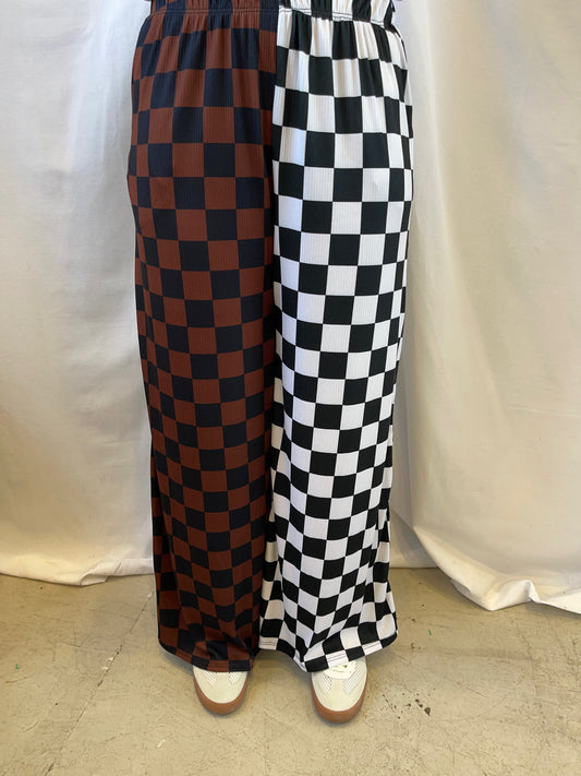 Jade Split Decision Checkered Pants