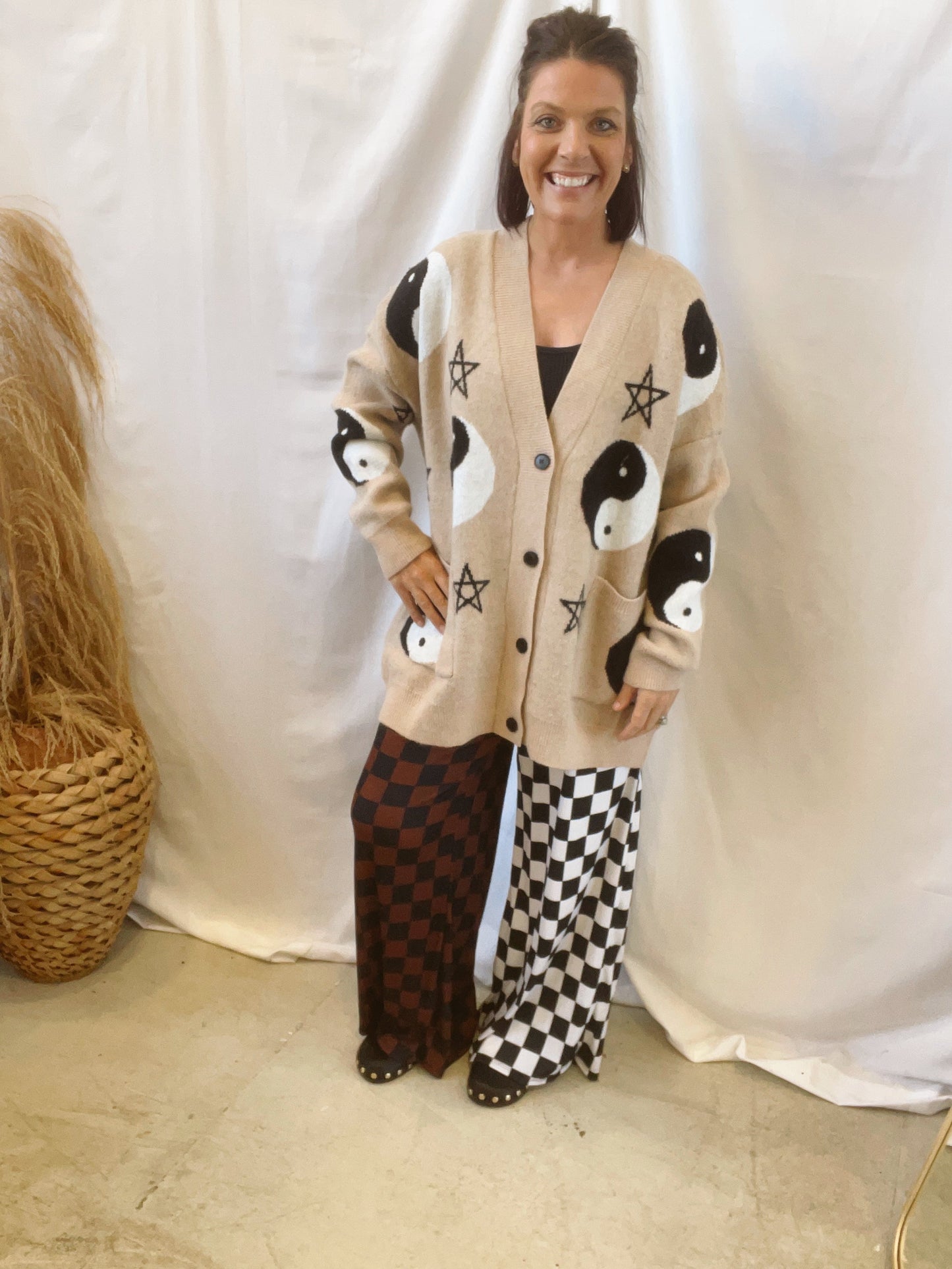 Jade Split Decision Checkered Pants