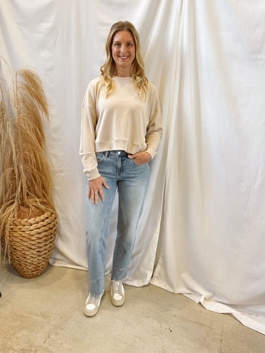 Mono B Laguna Sweatshirt-Natural