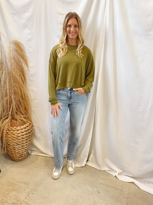 Mono B Laguna Sweatshirt-Green