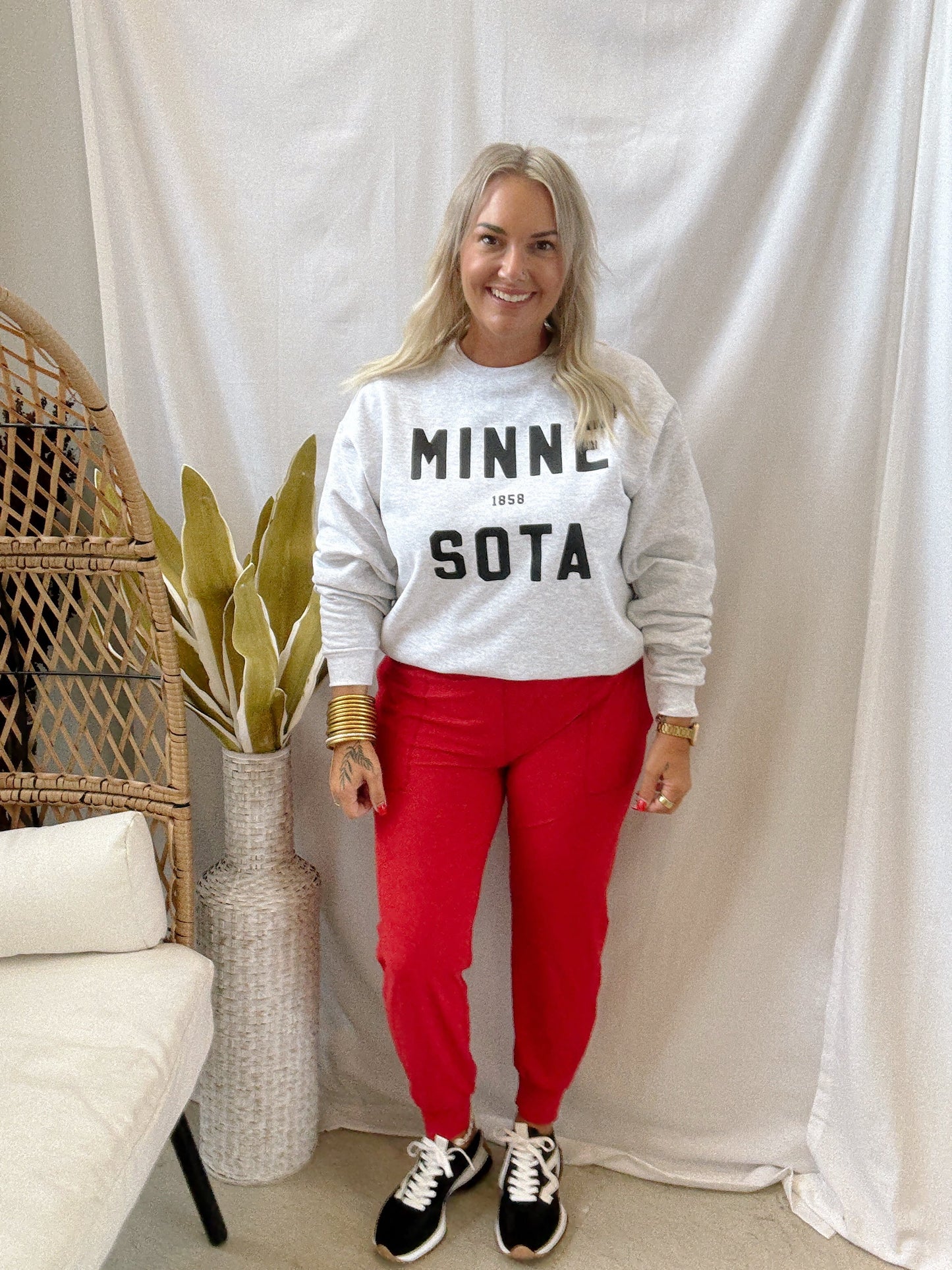 True Red Soft Jogger Pants