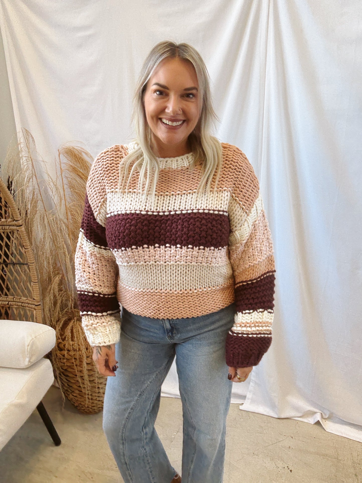 Sadie & Sage Butter Pecan Sweater