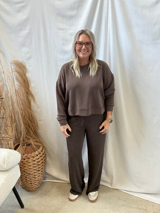 Mono B Laguna Sweatshirt-Espresso